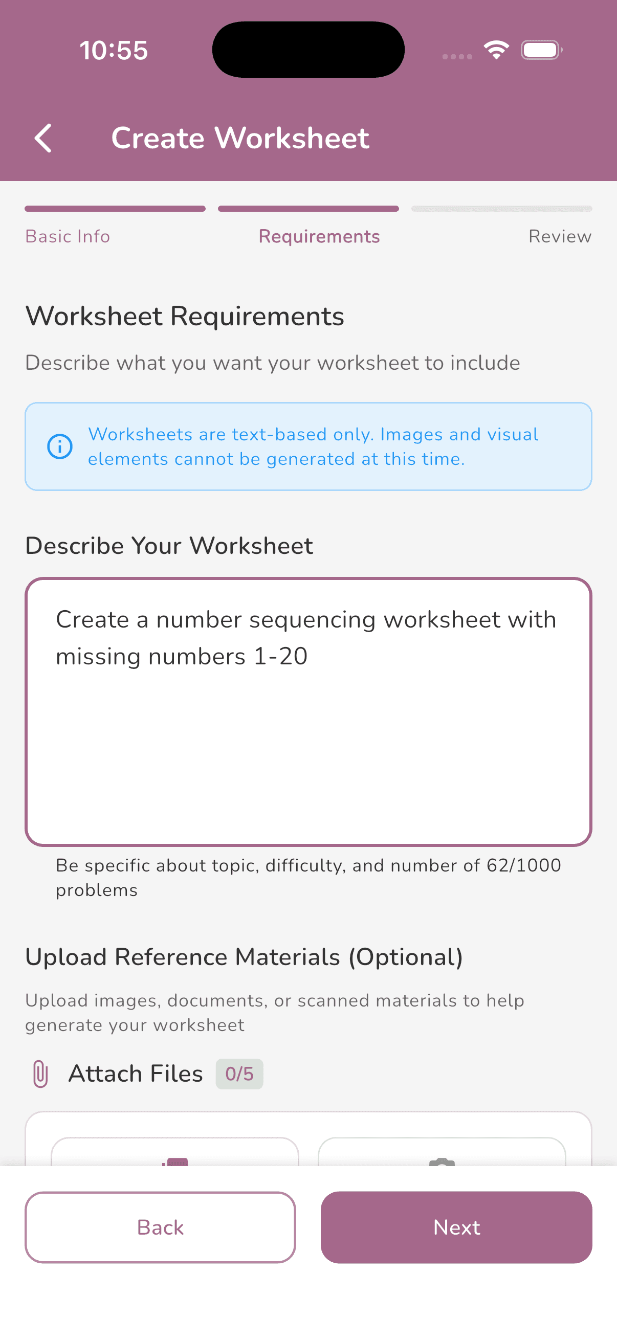 Step 2: AI generates content